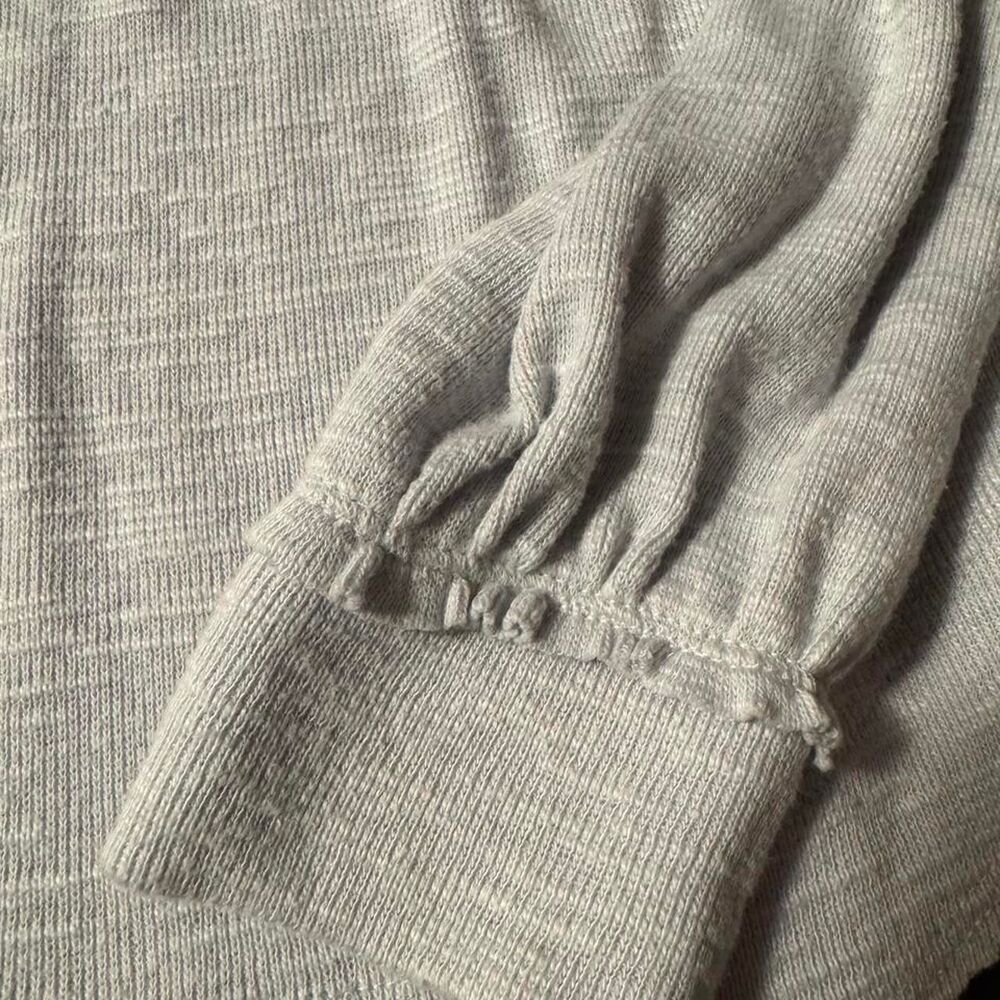 Anthropologie Pilcro Woman’s knitwear light grey long sleeves Pullover Sweatshir - Picture 8 of 8